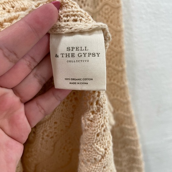 Spell and the Gypsy Road to Paradise Knit Mini Dress in Wheat - Picture 4 of 7